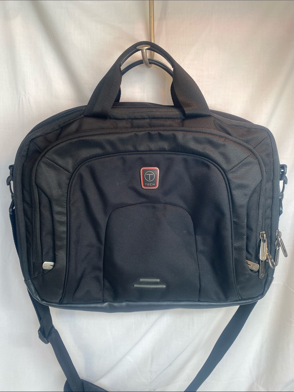 Tumi T-Tech Presidio Filbert T-Pass Black Men's Laptop Briefcase Shoulder Strap